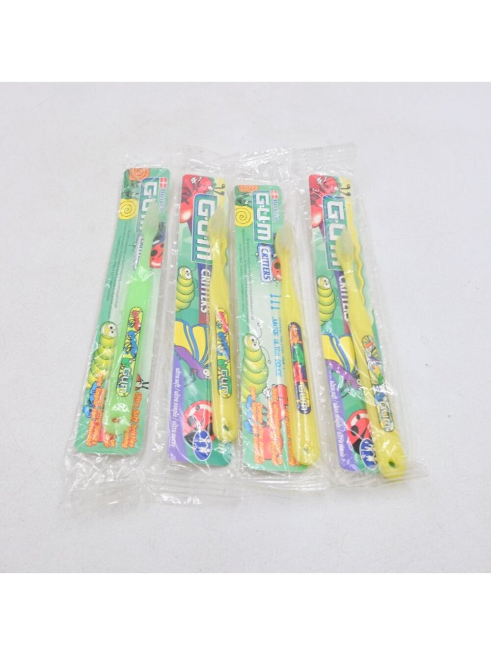 GUM Critters Kids Toothbrush Lot of 4 NOS New Old Stock Vintage